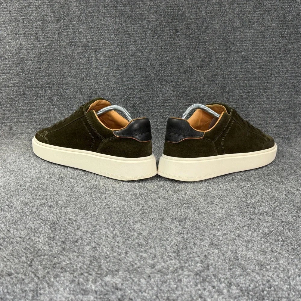 Allen Edmonds Oliver Slip On Stretch Lace Sneakers Men's 11 Green‎ Suede Shoes